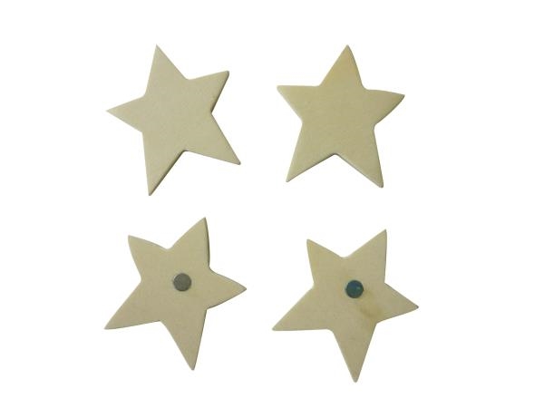 Image sur Aimant bois étoiles, les 4
